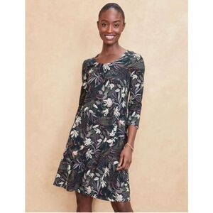 Garnet Hill seamed knit trapeze dress size small